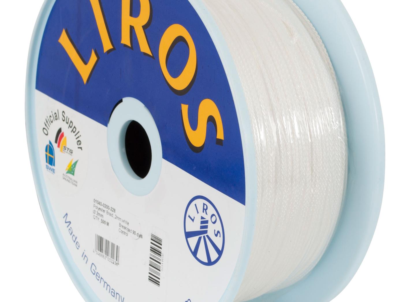 Persienneline 2,0mm hvit, 500mtr/rull Persienneline 2,0mm hvit, 500mtr/rull