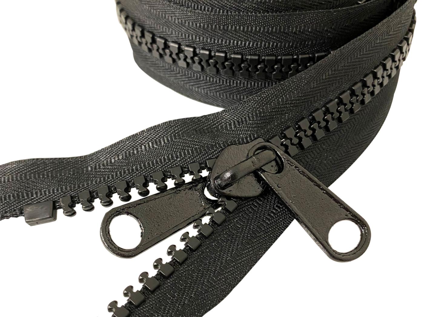 Glidelås delbart svart, nr 10 Glidelås delbart svart, nr 10