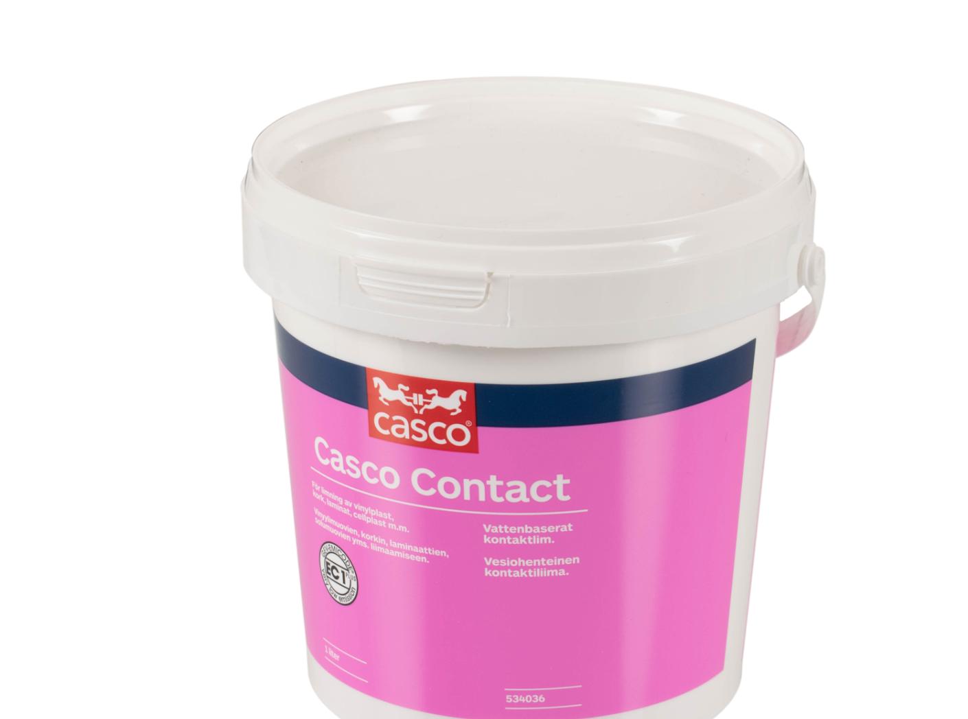 Kontaktlim vannbasert Casco Contact 3880 , 1 ltr Kontaktlim vannbasert Casco Contact 3880 , 1 ltr