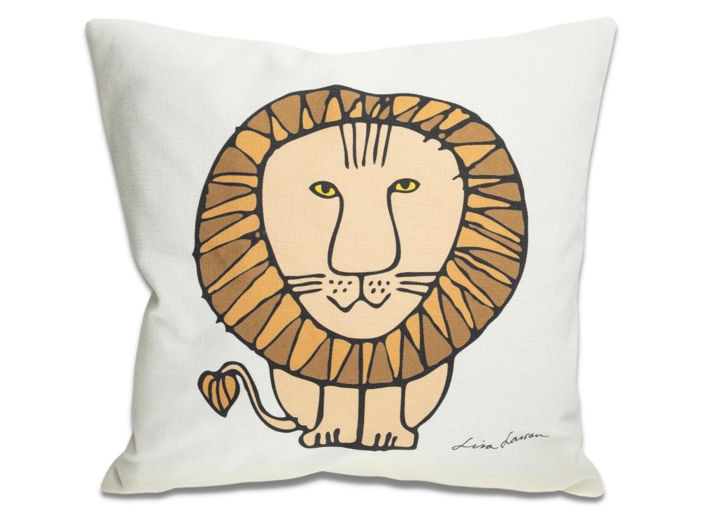 Pynteputetrekk LEO Brun på Off-white 40x40 Pynteputetrekk LEO Brun på Off-white 40x40