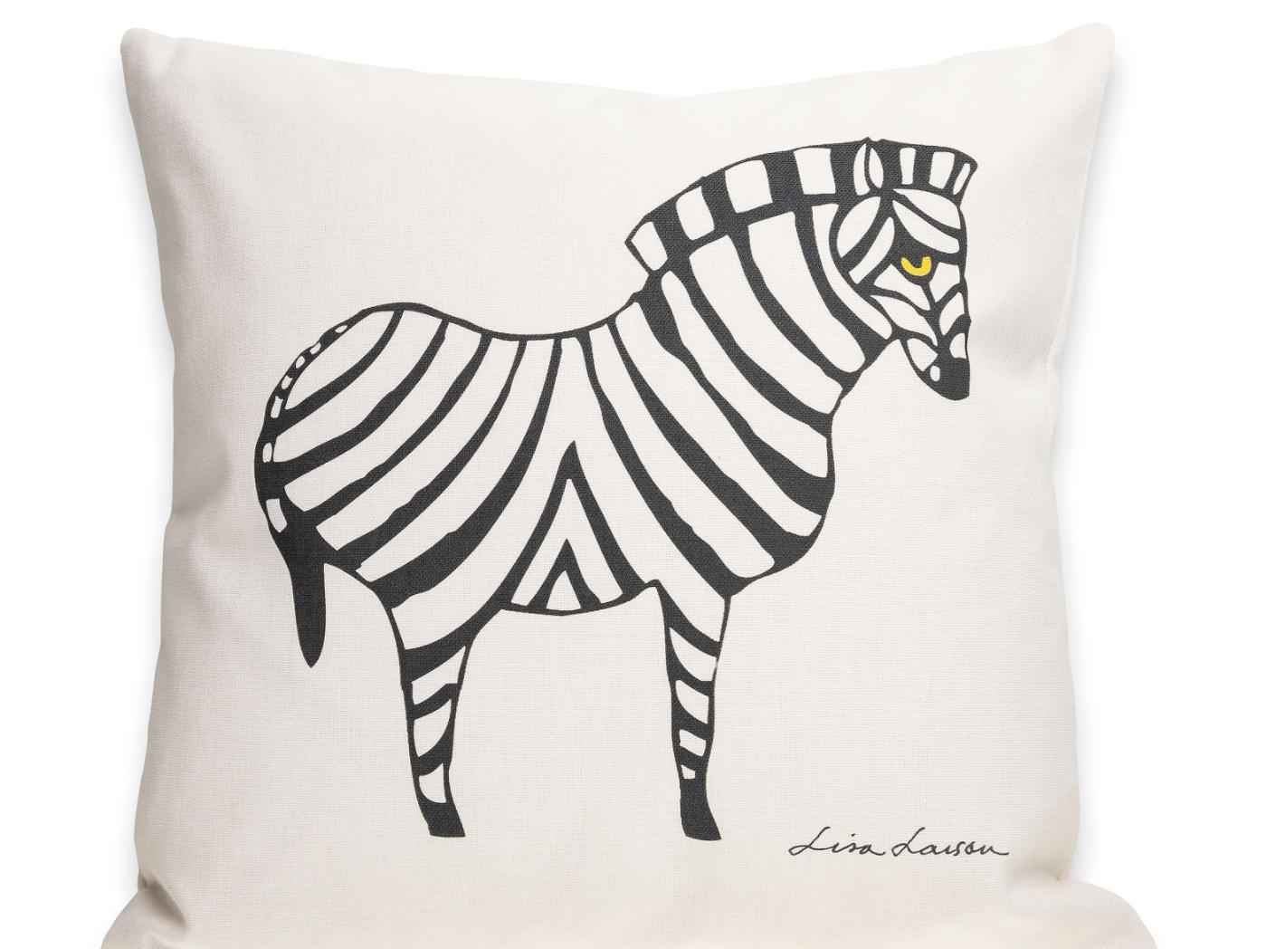 Pynteputetrekk ZEBRA Svart på Off-white 40x40 Pynteputetrekk ZEBRA Svart på Off-white 40x40