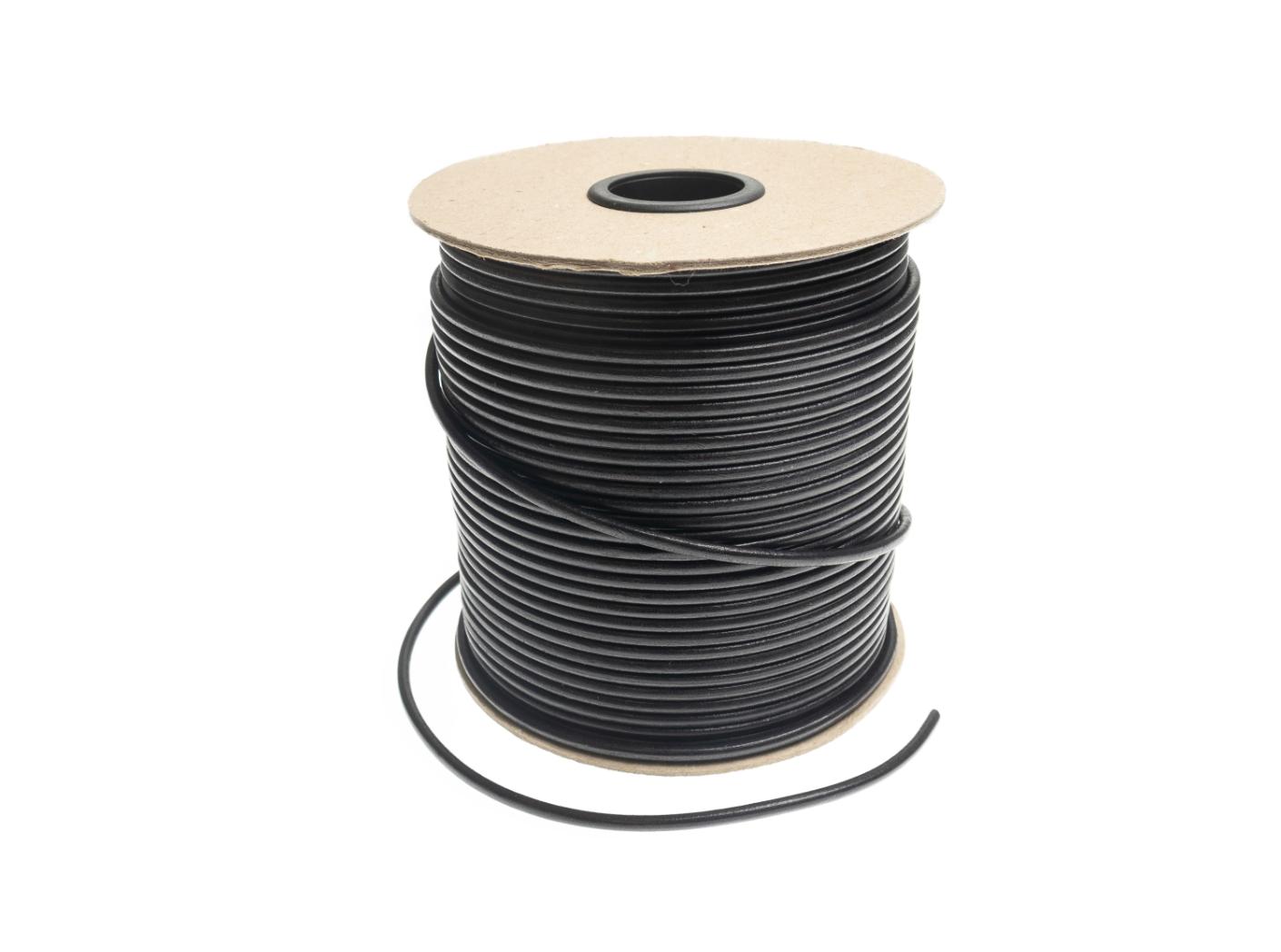 Lærsnor 4 mm Svart Lærsnor 4 mm Svart
