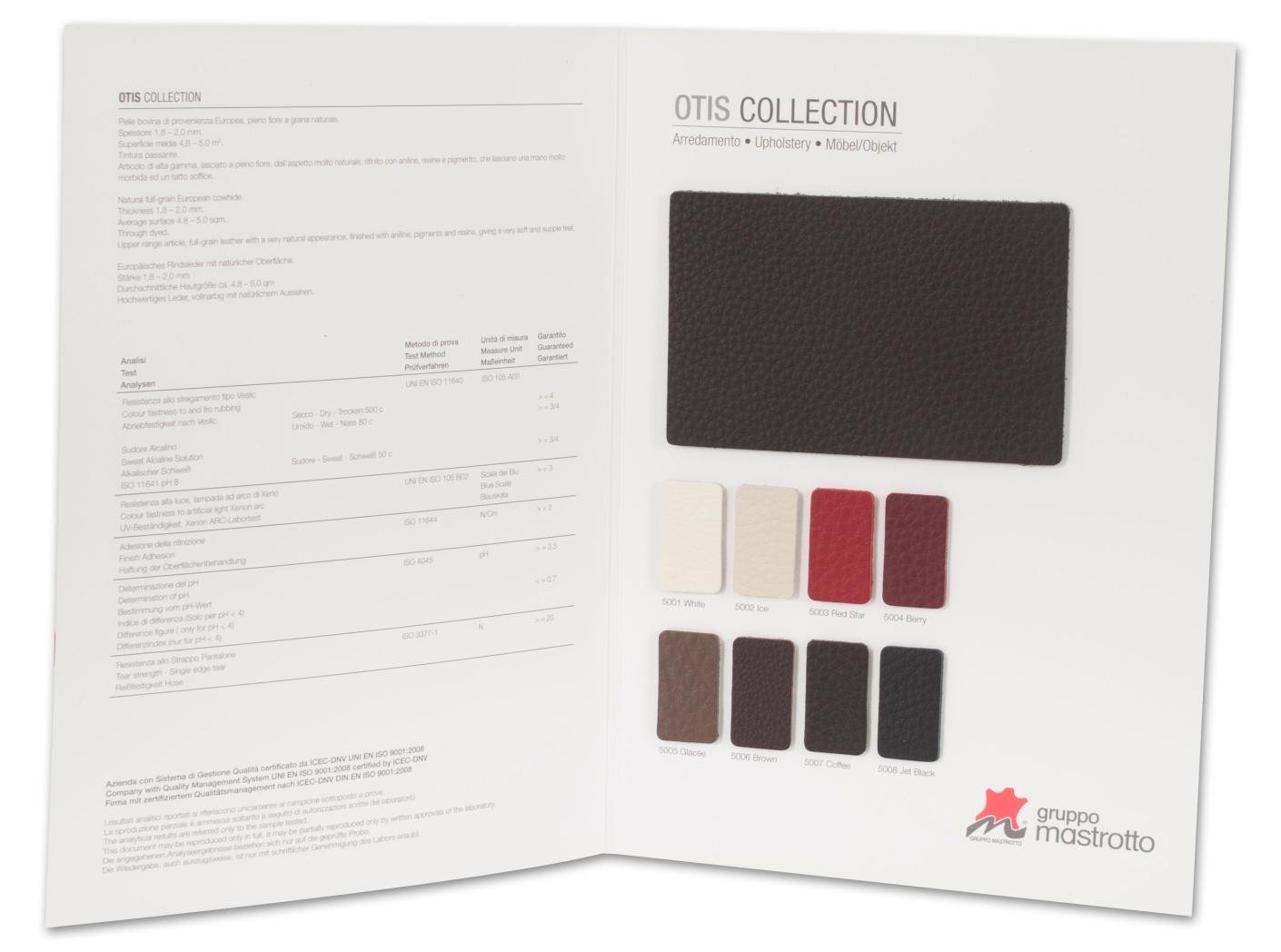 Møbelhud Otis Prøvekolleksjon Folder Møbelhud Otis Prøvekolleksjon Folder