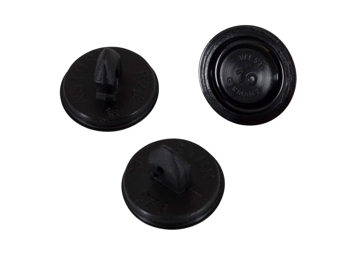 Knappeform A44 underdel krok plast, Ø24,8mm, 1000st/fp Knappeform A44 underdel krok plast, Ø24,8mm, 1000st/fp