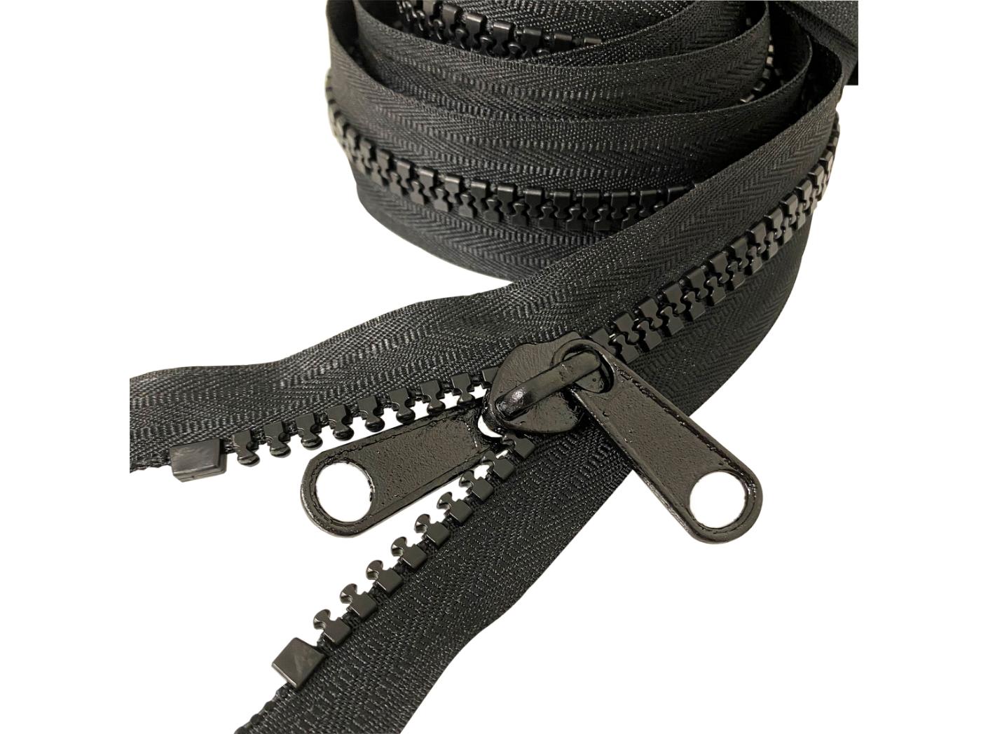 Glidelås delbart svart, nr 10 Glidelås delbart svart, nr 10