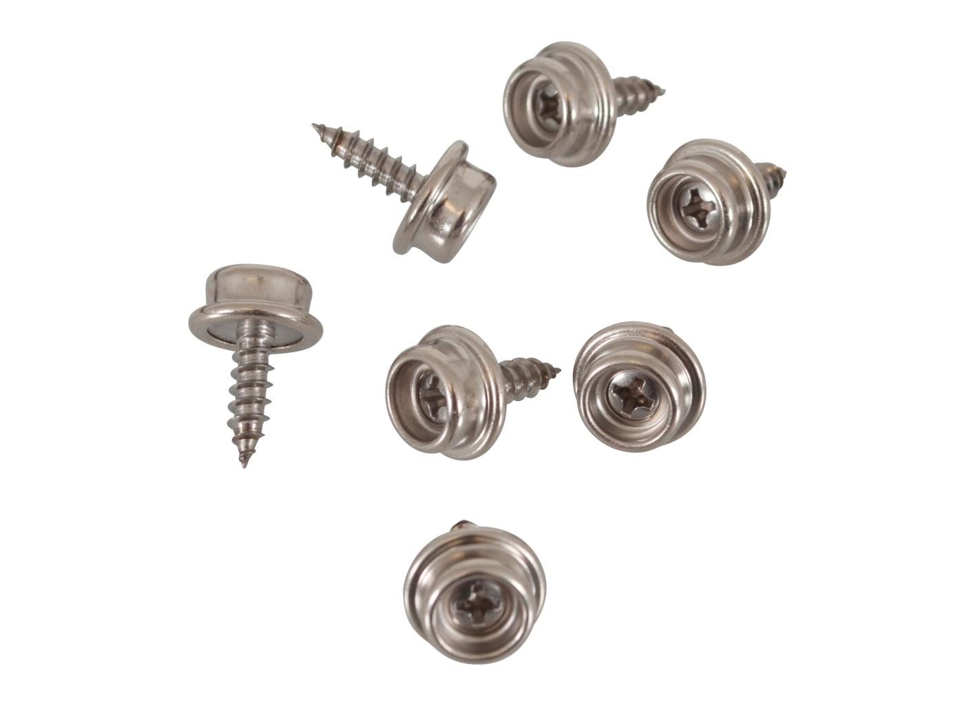 Trykknapp skru 12mm forniklet Trykknapp skru 12mm forniklet