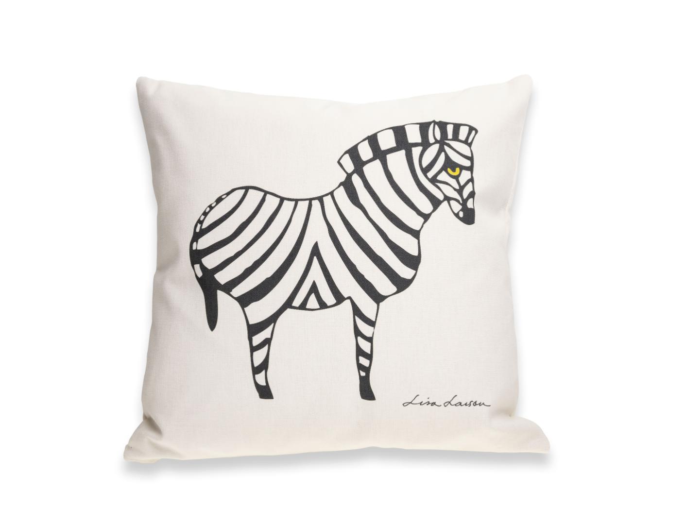 Pynteputetrekk ZEBRA Svart på Off-white 40x40 Pynteputetrekk ZEBRA Svart på Off-white 40x40