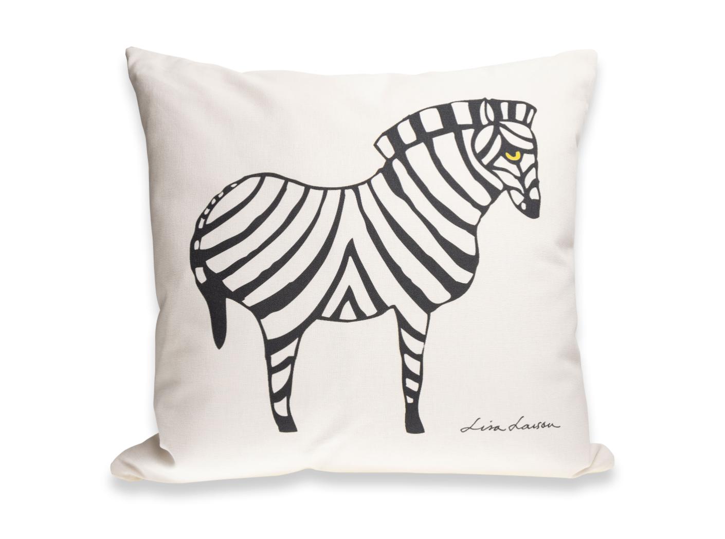 Pynteputetrekk ZEBRA Svart på Off-white 50x50 Pynteputetrekk ZEBRA Svart på Off-white 50x50