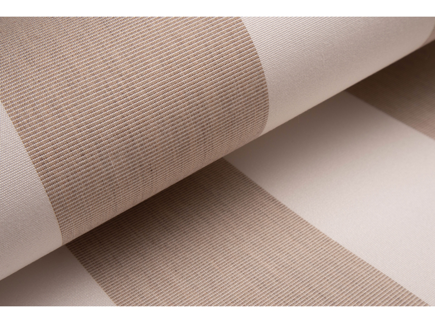 Markiseduk Docril Stripe 01268 White/Walnut, 120cm Markiseduk Docril Stripe 01268 White/Walnut, 120cm