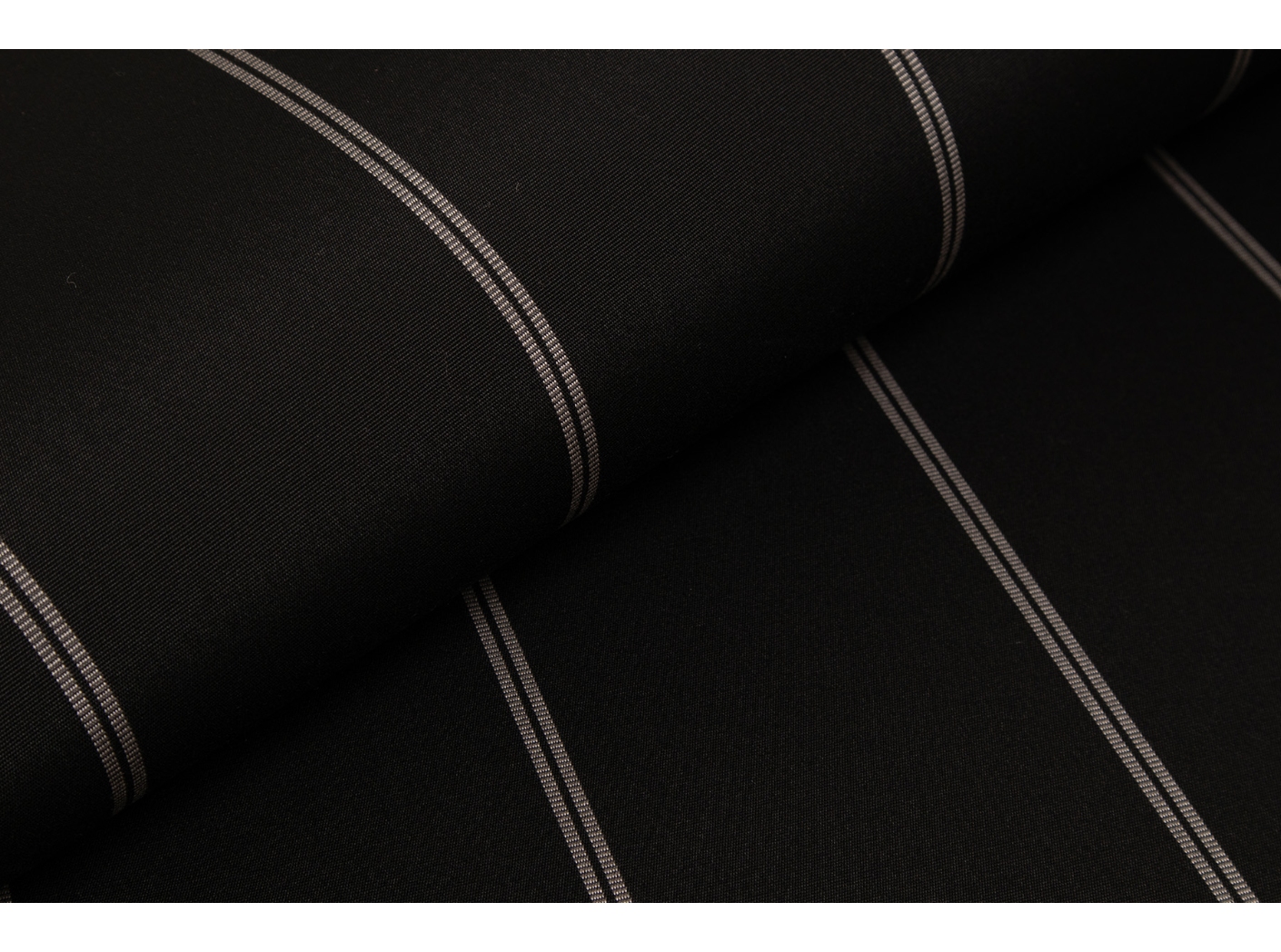Markiseduk Docril Small Stripe 00316 Minimal black charcoal, 120cm Markiseduk Docril Small Stripe 00316 Minimal black charcoal, 120cm