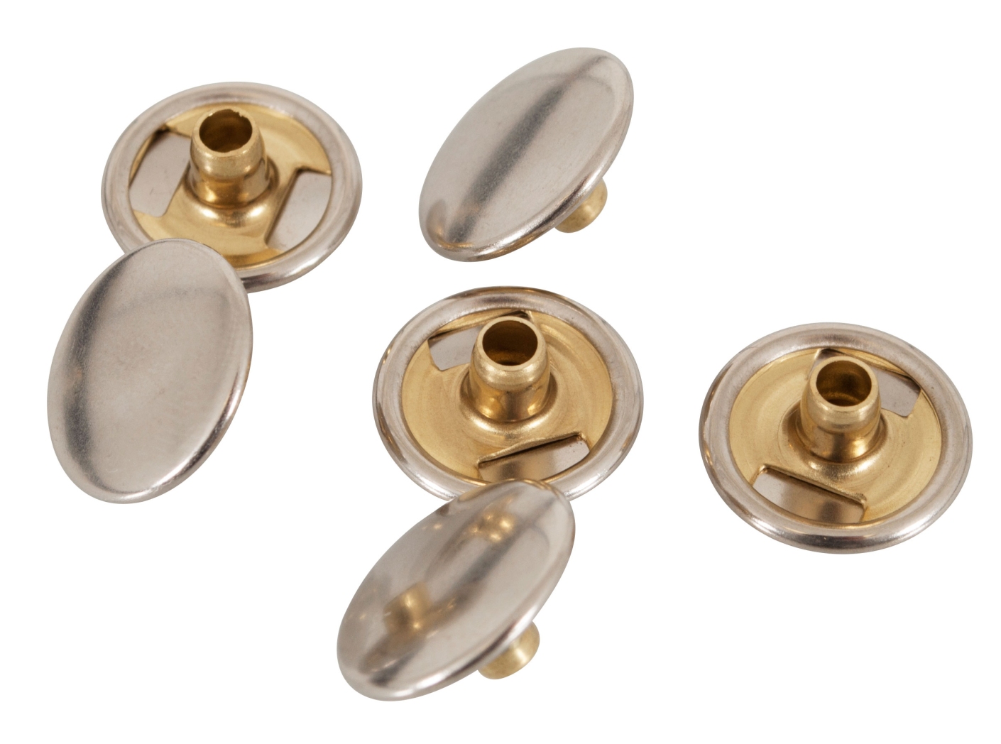 Trykknapp Cap/Calott, del 1 nikkel Ø15,1mm, 1000st/fp Trykknapp Cap/Calott, del 1 nikkel Ø15,1mm, 1000st/fp