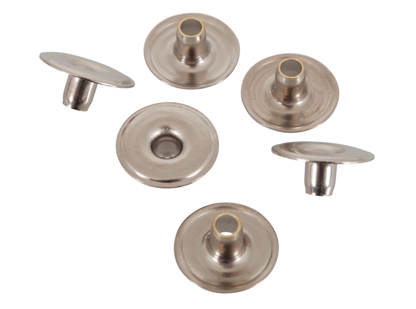 Trykknapp Rivet/Nit, del 4 nikkel, 1000st/fp Trykknapp Rivet/Nit, del 4 nikkel, 1000st/fp