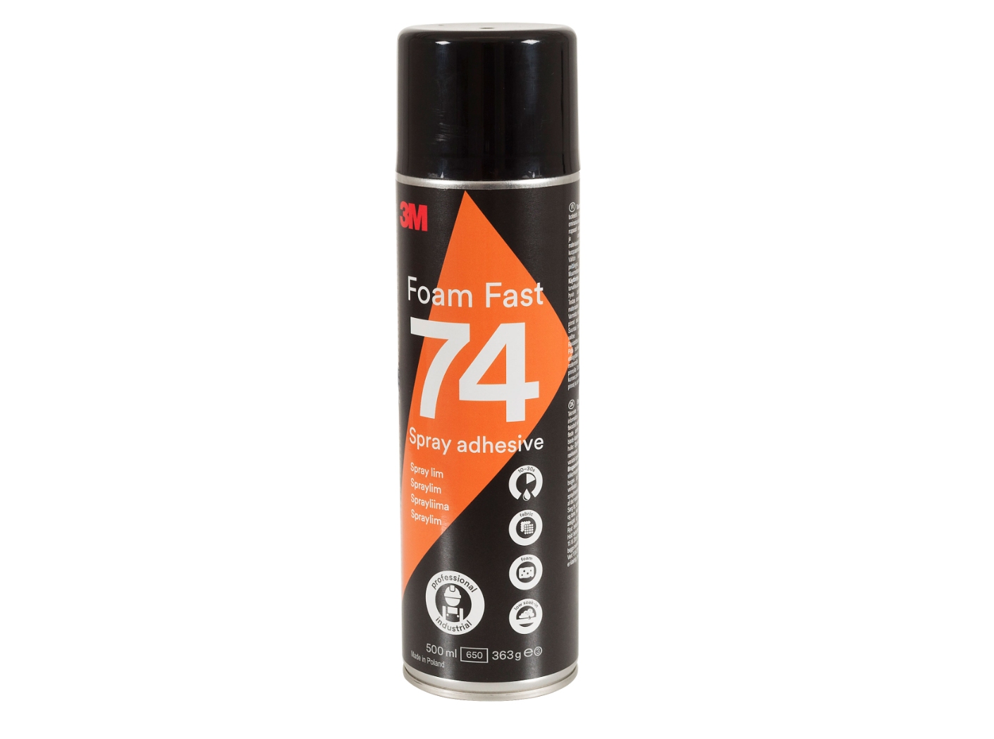 Spraylim 3M 74 Skumplastlim 0,5 ltr. Spraylim 3M 74 Skumplastlim 0,5 ltr.