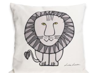 Pynteputetrekk LEO Grå på Off-white 40x40 Pynteputetrekk LEO Grå på Off-white 40x40