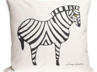 Pynteputetrekk ZEBRA Svart på Off-white 50x50 Pynteputetrekk ZEBRA Svart på Off-white 50x50