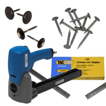 Stiftepistoler, stifter og spiker