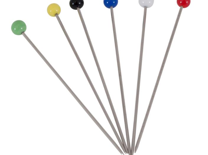 Heftenål nr.3 50mm, ass.frg. Heftenål nr.3 50mm, ass.frg.