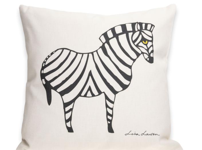 Pynteputetrekk ZEBRA Svart på Off-white 40x40 Pynteputetrekk ZEBRA Svart på Off-white 40x40